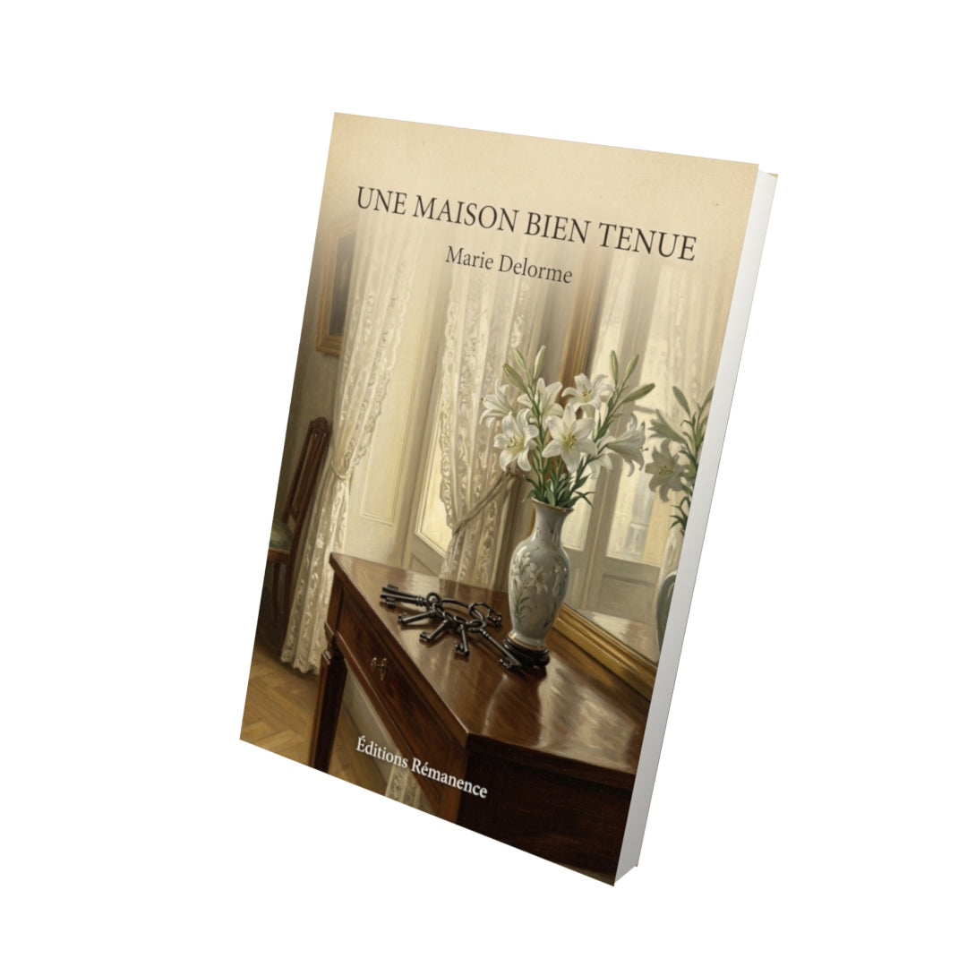 Livre Une maison bien tenue - Marie Delorme - Vue 3D - Editions Remanence
