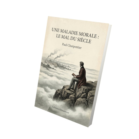 Livre Une Maladie Morale : Le mal du siècle - Paul Charpentier - Vue 3D - Editions Remanence