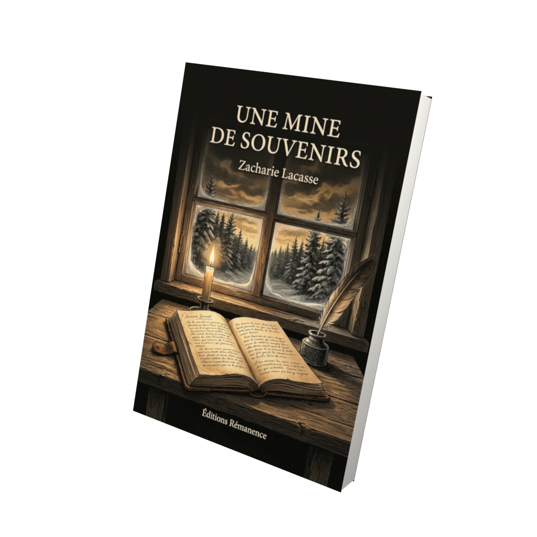 Livre Une mine de souvenirs par Zacharie Lacasse - Vue 3D - Editions Remanence