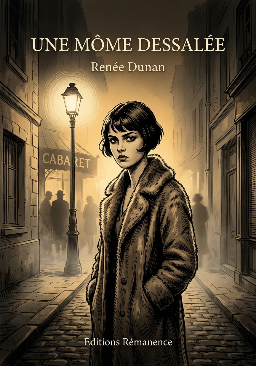 Livre Une môme dessalée par Renée Dunan - Couverture - Editions Remanence