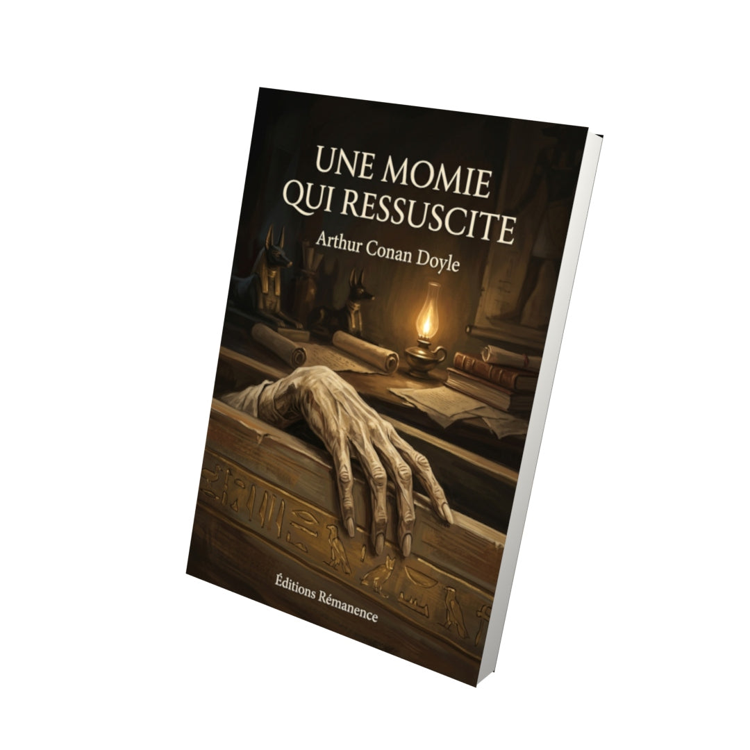 Livre Une momie qui ressuscite par Arthur Conan Doyle - Vue 3D - Editions Remanence