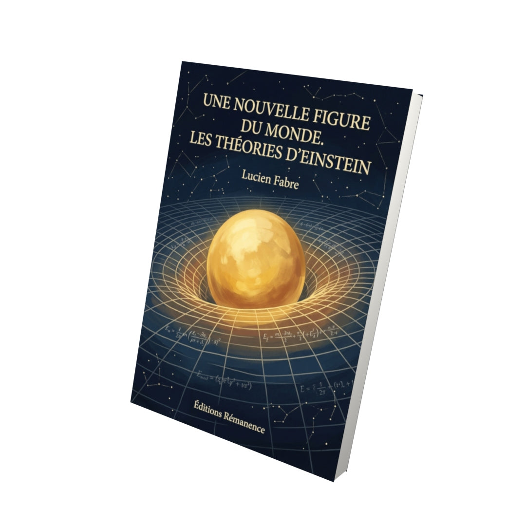 Livre Une nouvelle figure du monde. Les Théories d’Einstein par Lucien Fabre - Vue 3D - Editions Remanence