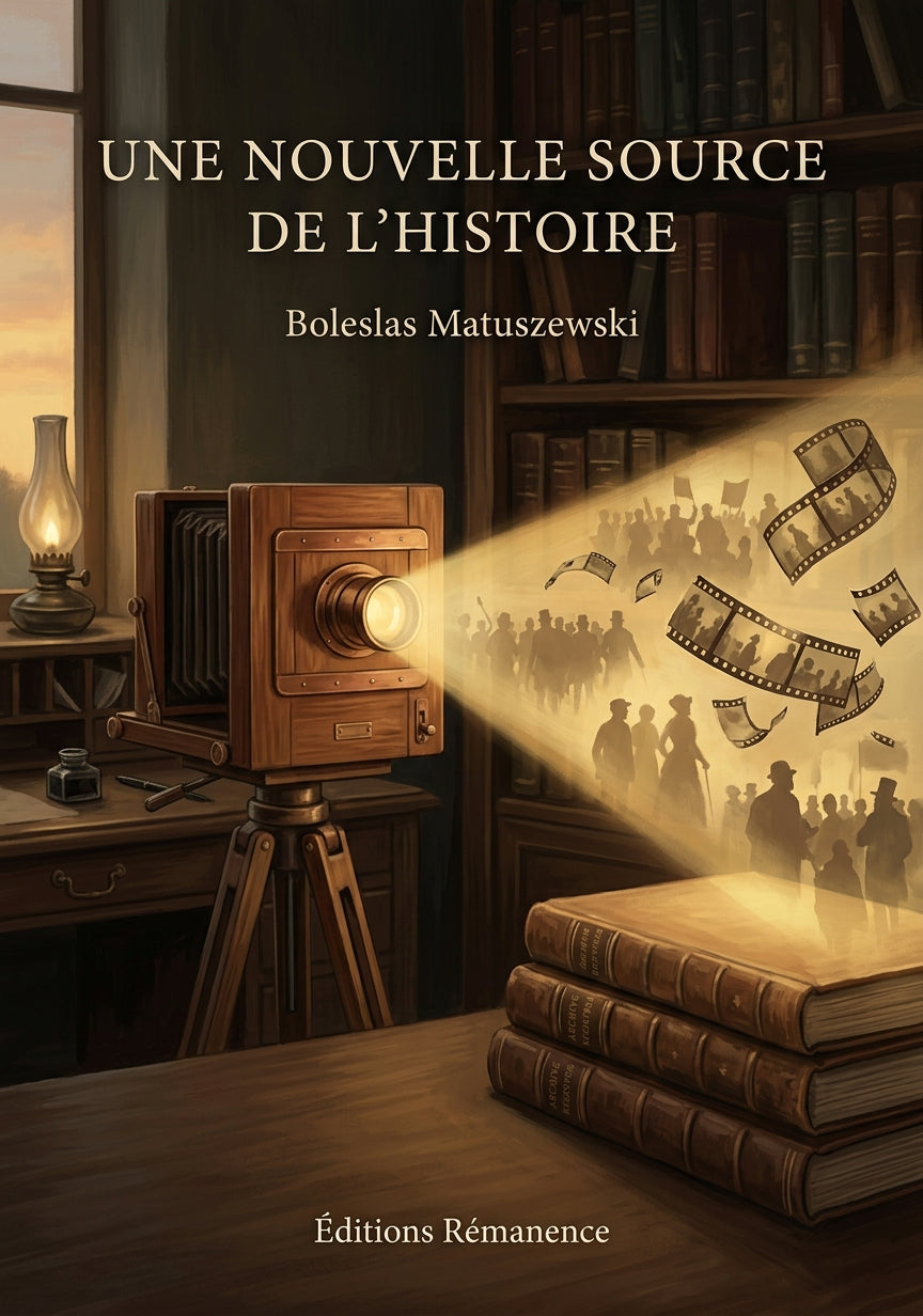 Livre Une nouvelle source de l’Histoire par Boleslas Matuszewski - Couverture - Editions Remanence