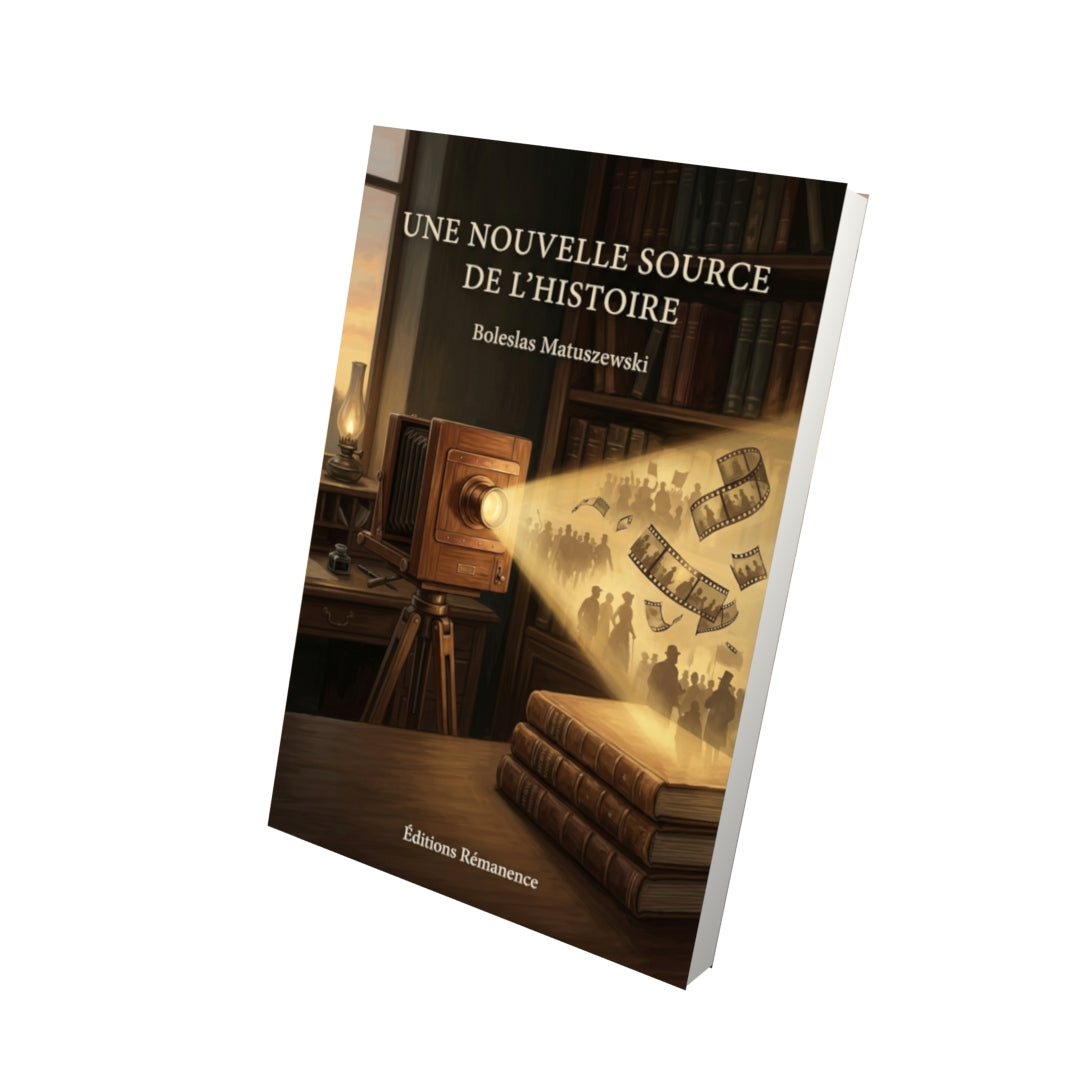 Livre Une nouvelle source de l’Histoire par Boleslas Matuszewski - Vue 3D - Editions Remanence