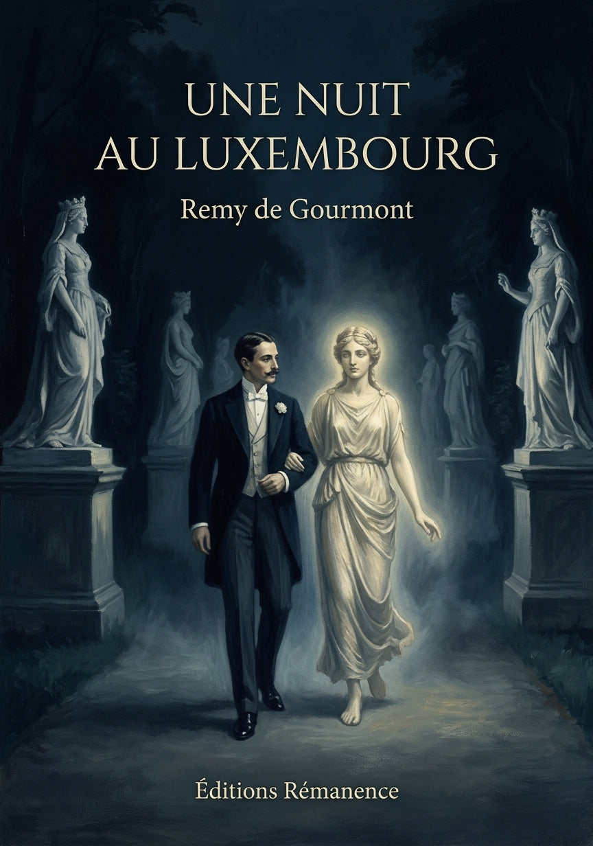 Livre Une nuit au Luxembourg par Remy de Gourmont - Couverture - Editions Remanence