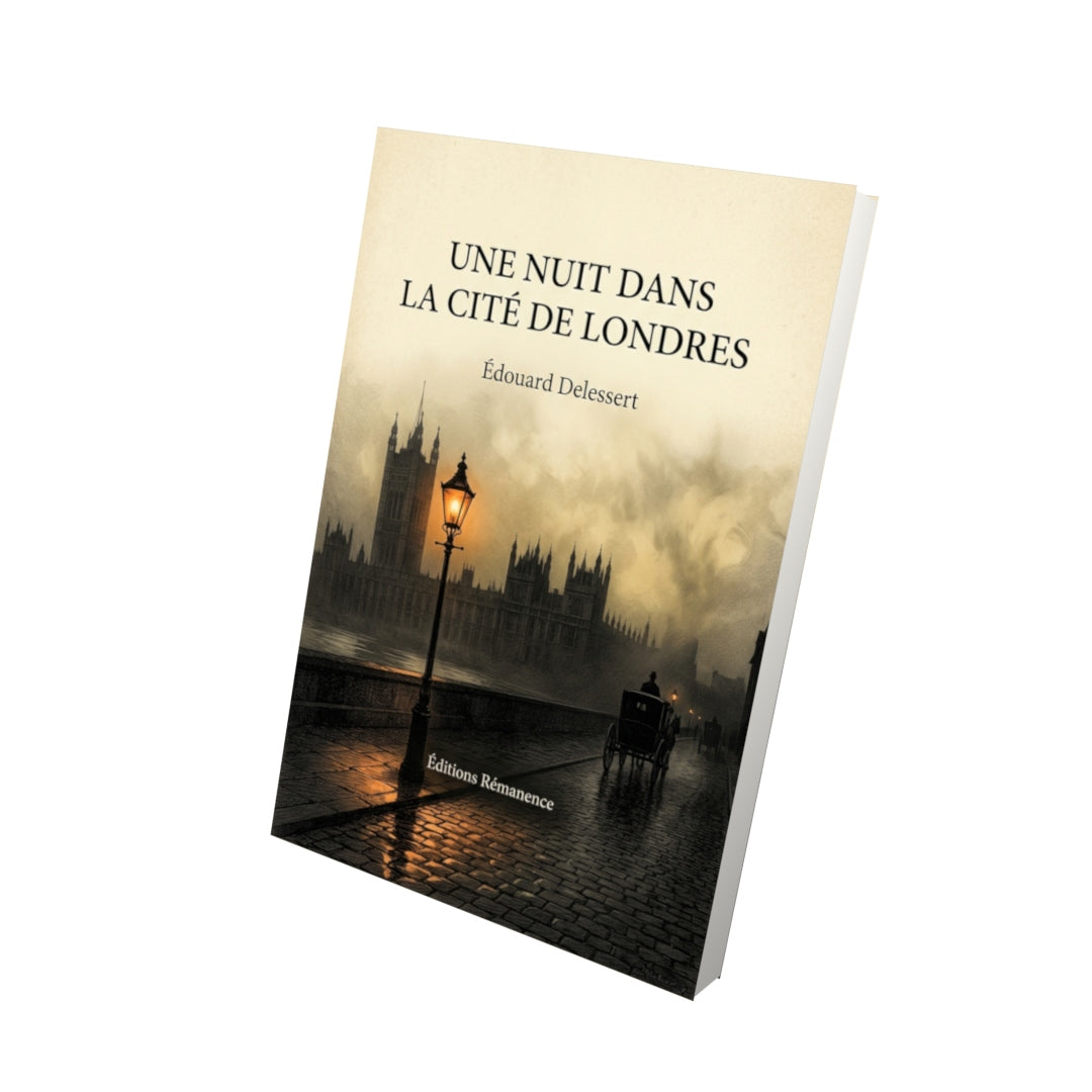 Livre Une nuit dans la cité de Londres par Édouard Delessert - Vue 3D - Editions Remanence