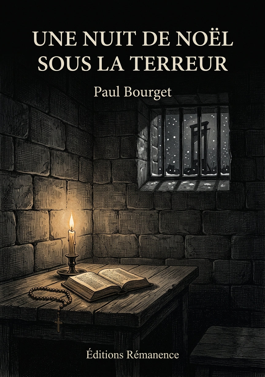 Livre Une nuit de Noël sous la Terreur par Paul Bourget - Couverture - Editions Remanence