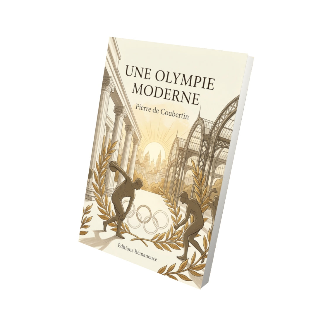 Livre Une Olympie moderne par Pierre de Coubertin - Vue 3D - Editions Remanence