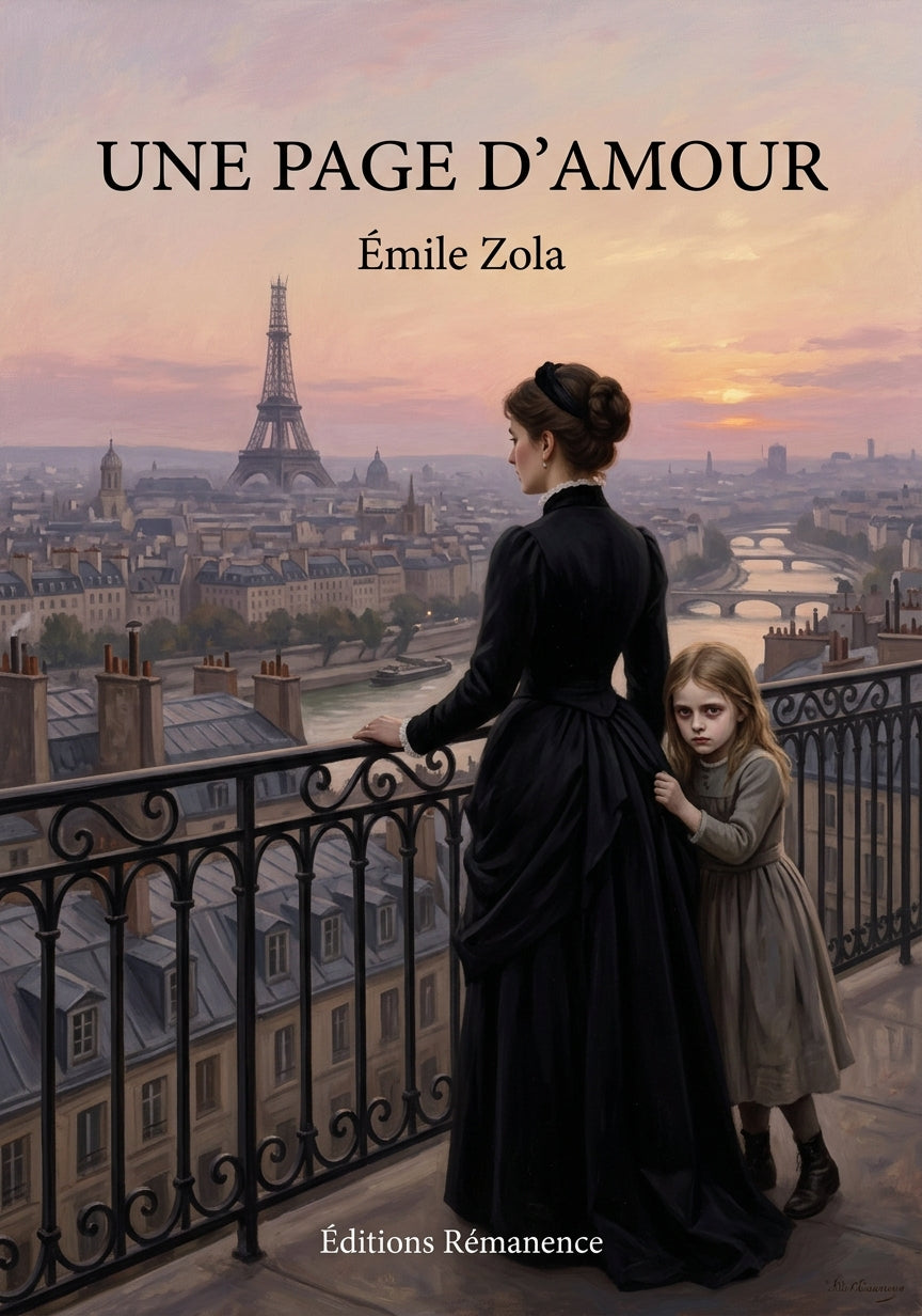 Livre Une page d’amour par Émile Zola - Couverture - Editions Remanence