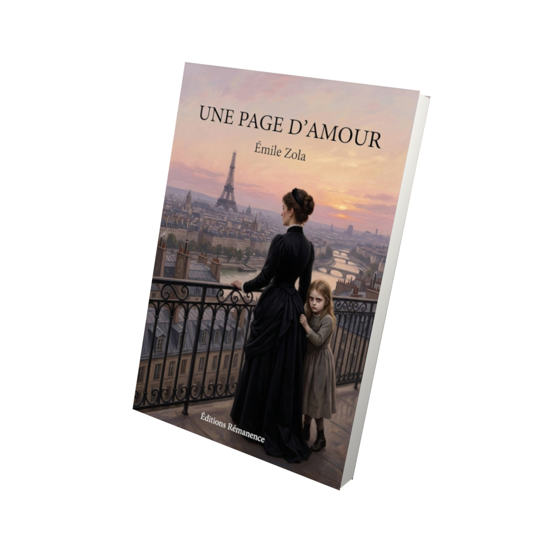 Livre Une page d’amour par Émile Zola - Vue 3D - Editions Remanence