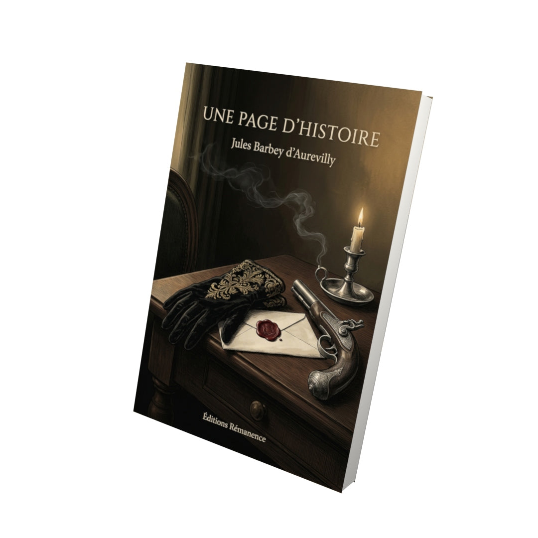 Livre Une page d’histoire par Jules Barbey d’Aurevilly - Vue 3D - Editions Remanence
