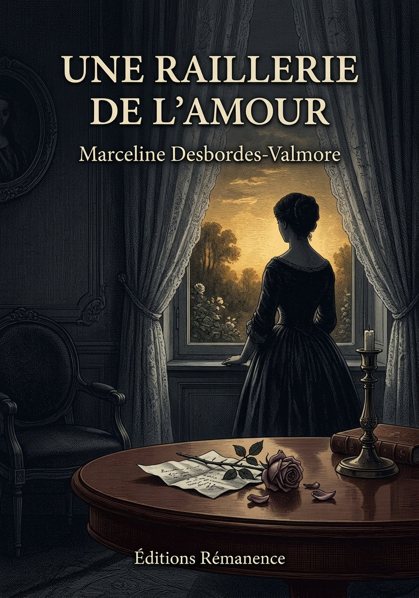 Livre Une raillerie de l’amour par Marceline Desbordes-Valmore - Couverture - Editions Remanence