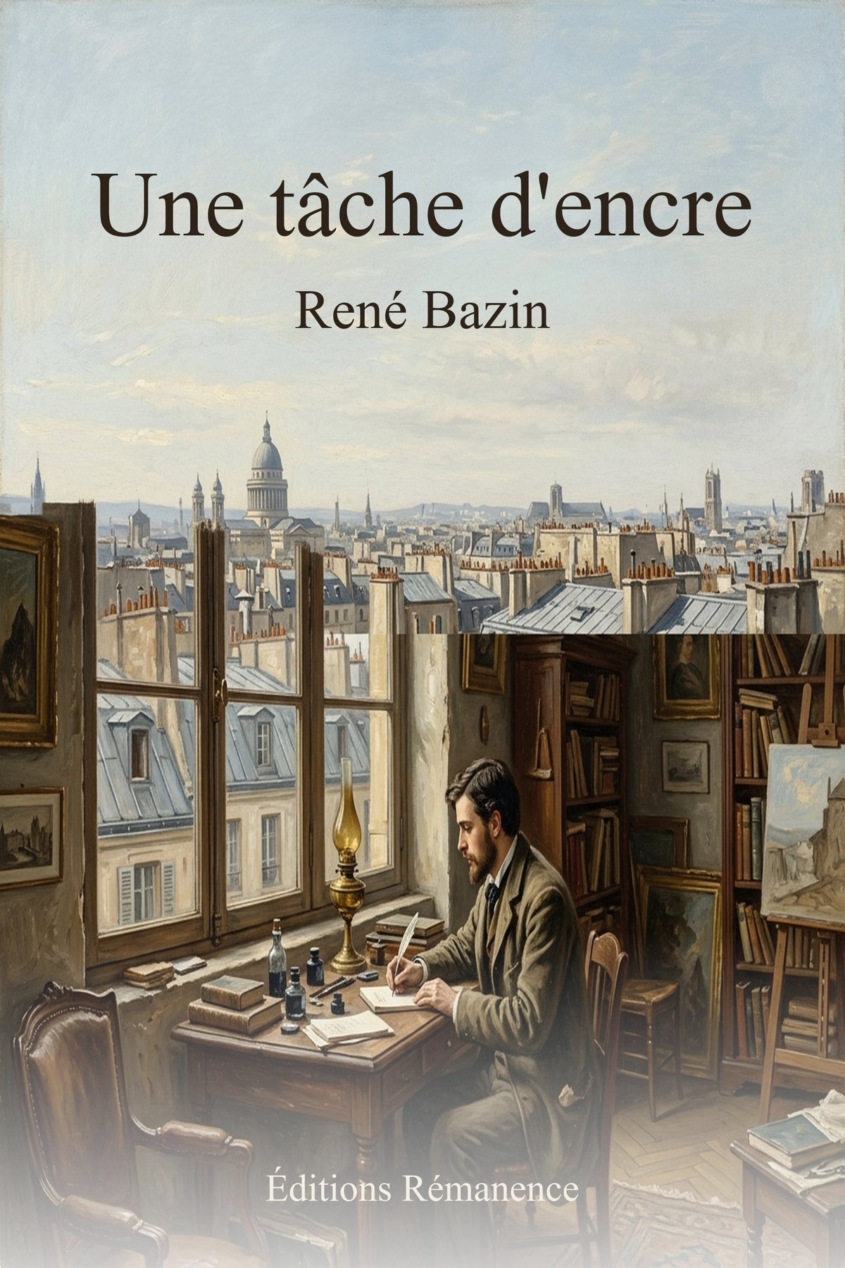 Couverture Éditions Rémanence - Une tâche d'encre - René Bazin