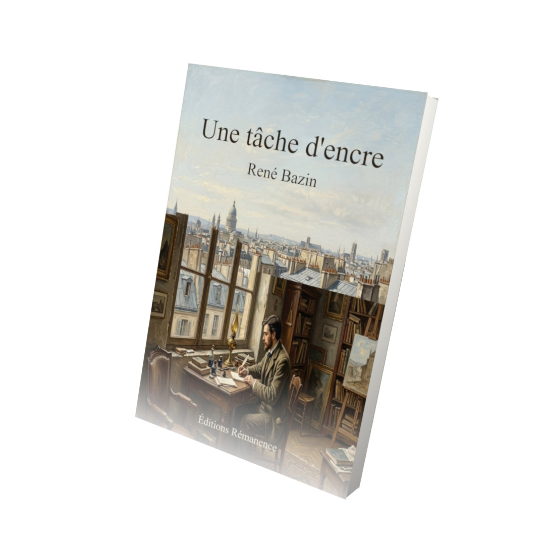 Livre Une tâche d'encre – René Bazin - Vue 3D - Editions Remanence