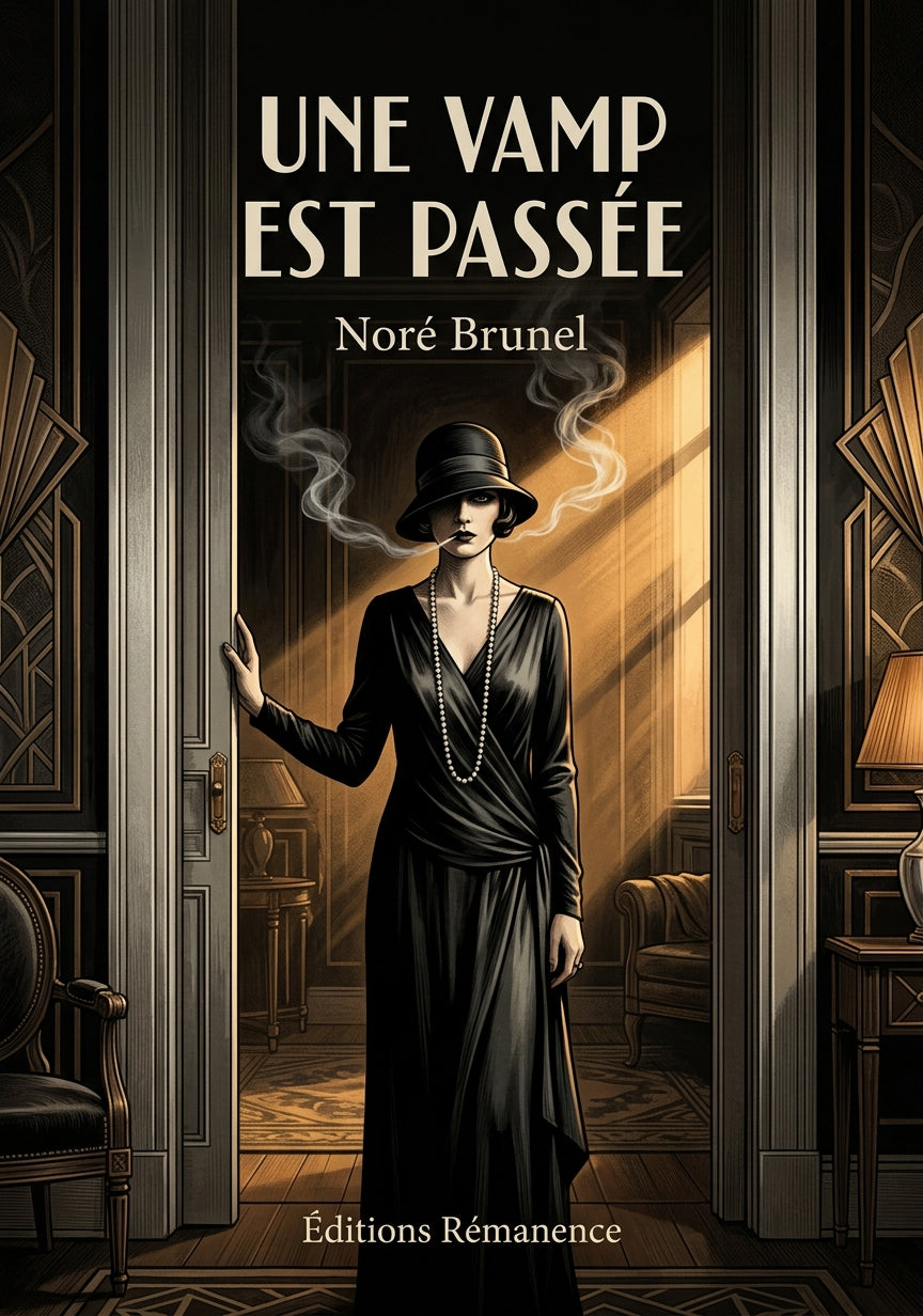 Livre Une vamp est passée par Noré Brunel - Couverture - Editions Remanence