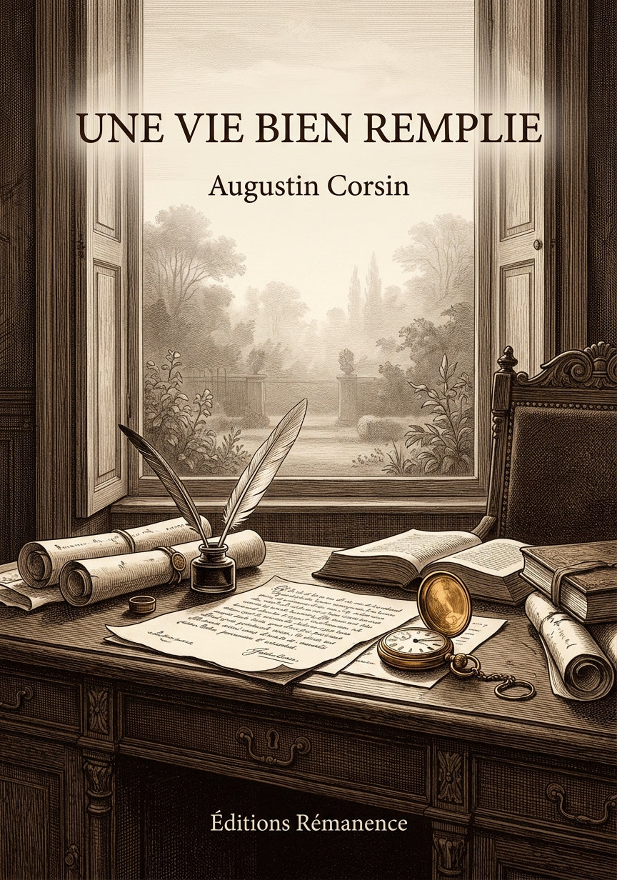Livre Une Vie bien remplie par Augustin Corsin - Couverture - Editions Remanence