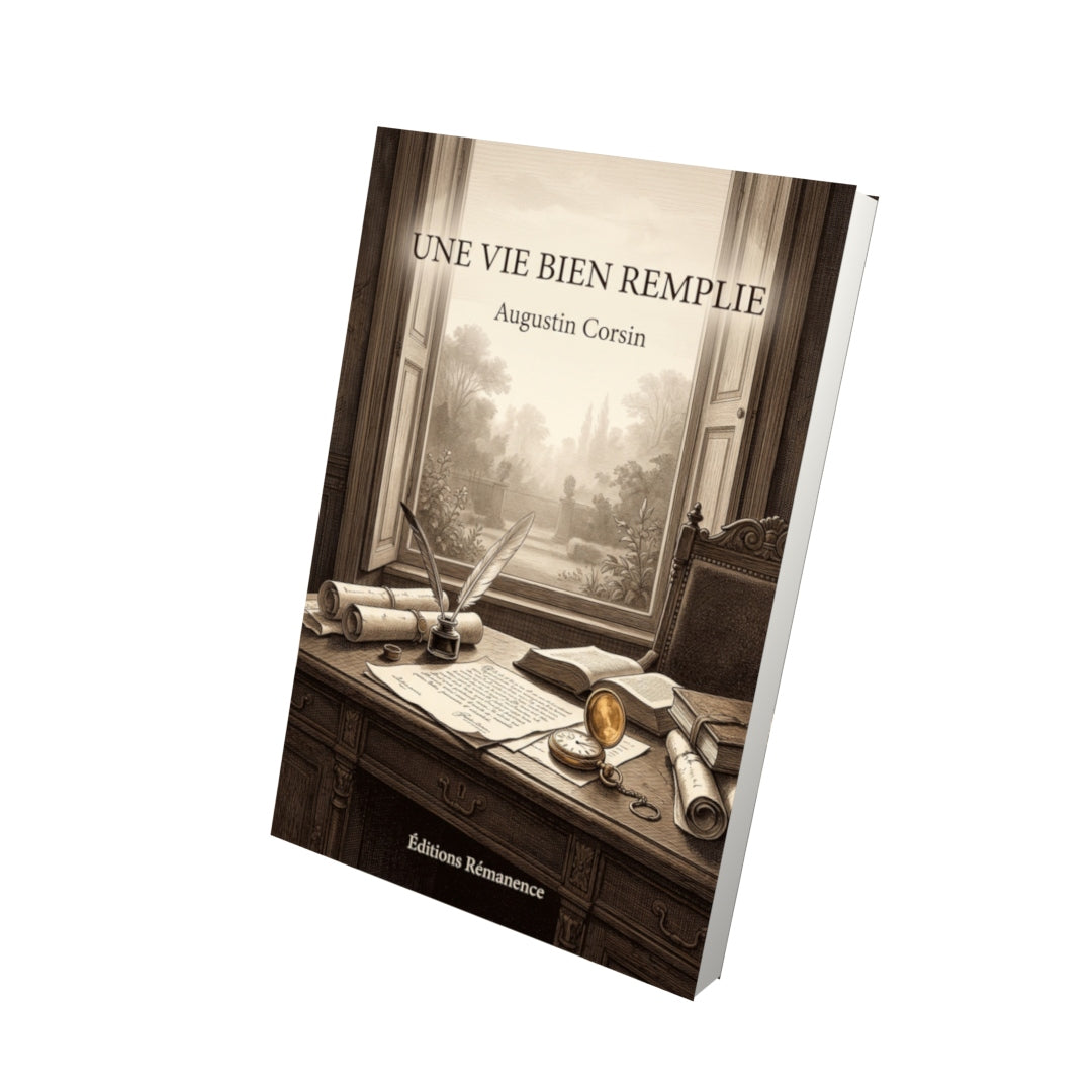 Livre Une Vie bien remplie par Augustin Corsin - Vue 3D - Editions Remanence