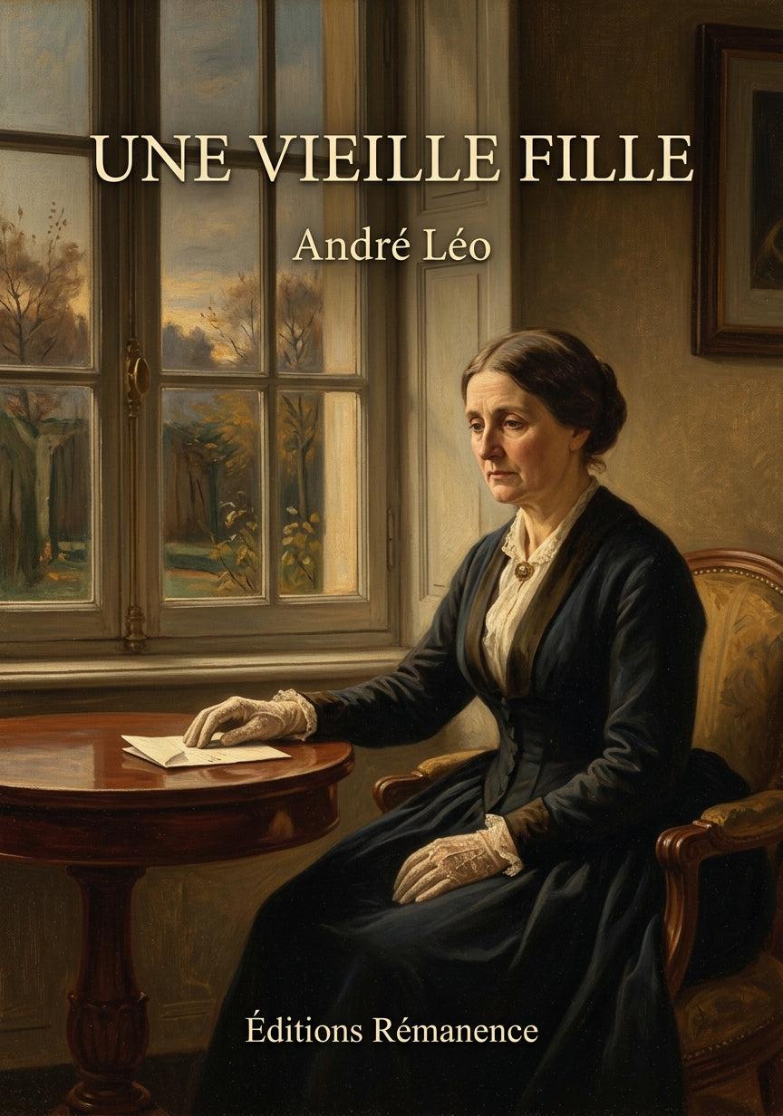 Livre Une vieille fille par André Léo - Couverture - Editions Remanence
