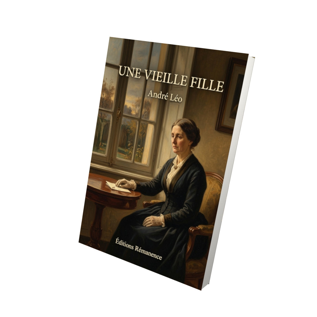 Livre Une vieille fille par André Léo - Vue 3D - Editions Remanence