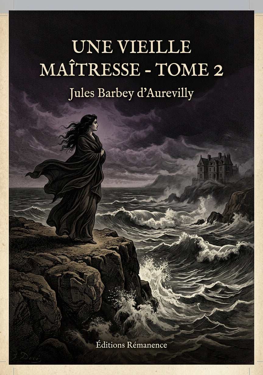 Livre Une vieille maîtresse - Tome 2 par Jules Barbey d’Aurevilly - Couverture - Editions Remanence