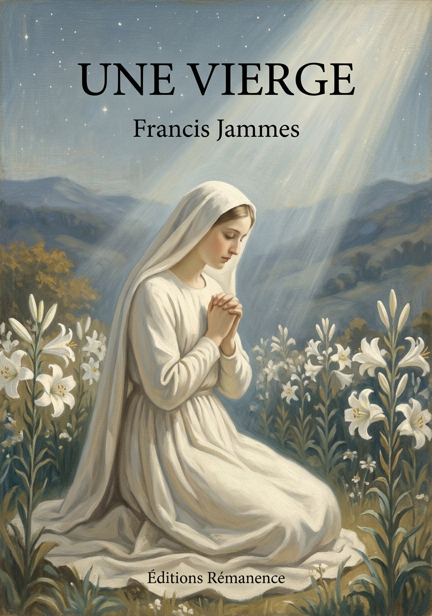 Livre Une vierge par Francis Jammes - Couverture - Editions Remanence