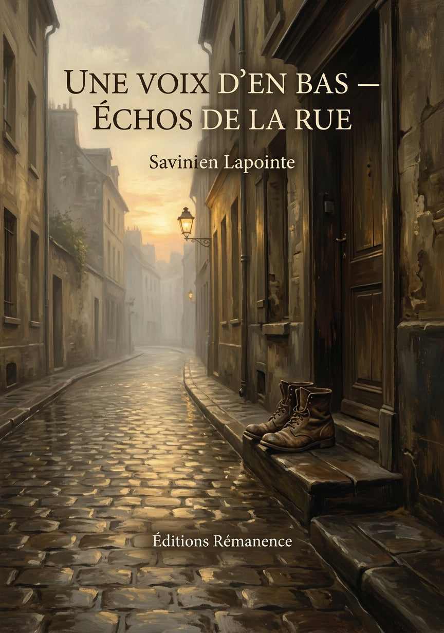 Livre Une voix d’en bas — Échos de la rue par Savinien Lapointe - Couverture - Editions Remanence