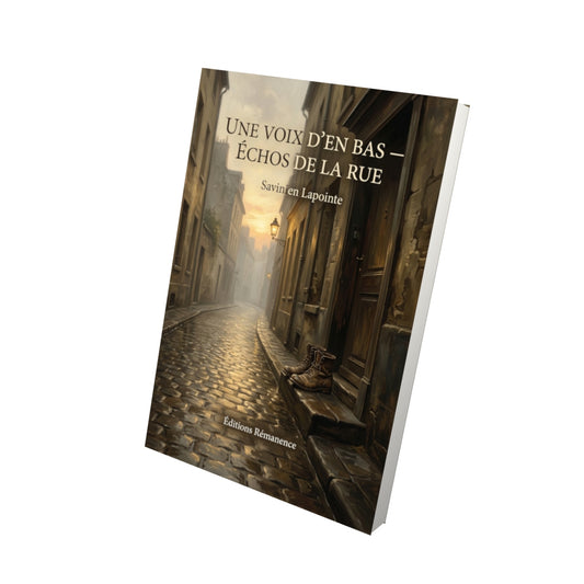 Livre Une voix d’en bas — Échos de la rue par Savinien Lapointe - Vue 3D - Editions Remanence