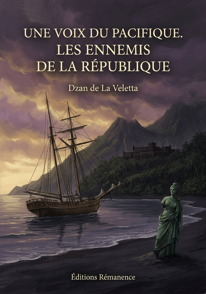 Livre Une voix du Pacifique. Les ennemis de la République par Dzan de La Veletta - Couverture - Editions Remanence