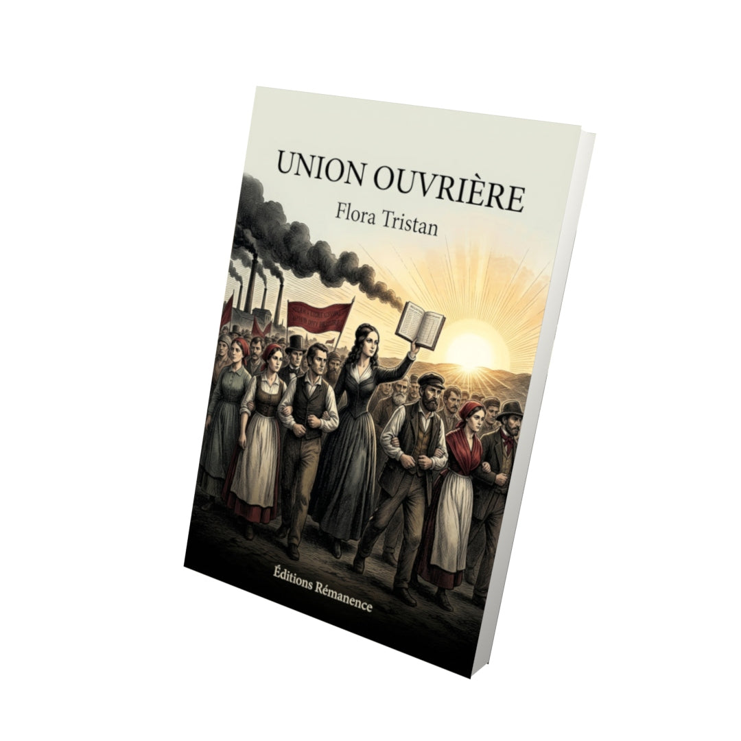 Livre Union ouvrière par Flora Tristan - Vue 3D - Editions Remanence