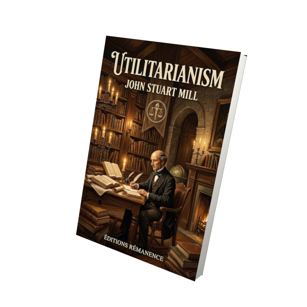 Livre Utilitarianism – John Stuart Mill - Vue 3D - Editions Remanence