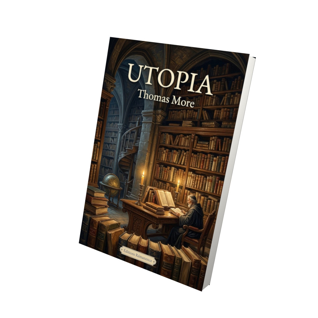 Livre Utopia – Thomas More - Vue 3D - Editions Remanence