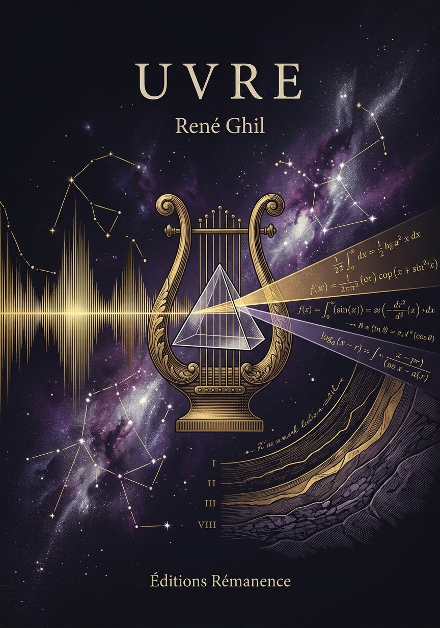 Livre Uvre par René Ghil - Couverture - Editions Remanence