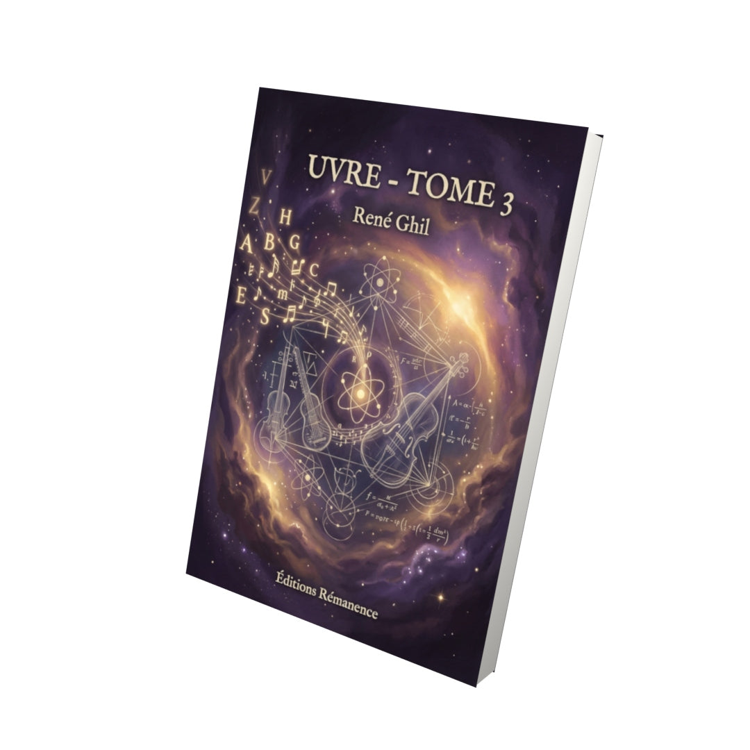 Livre Uvre - Tome 3 par René Ghil - Vue 3D - Editions Remanence