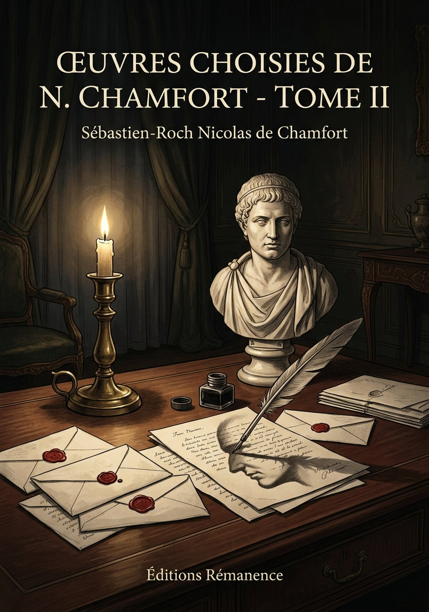 Livre Œuvres choisies de N. Chamfort - Tome II par Sébastien-Roch Nicolas de Chamfort - Couverture - Editions Remanence