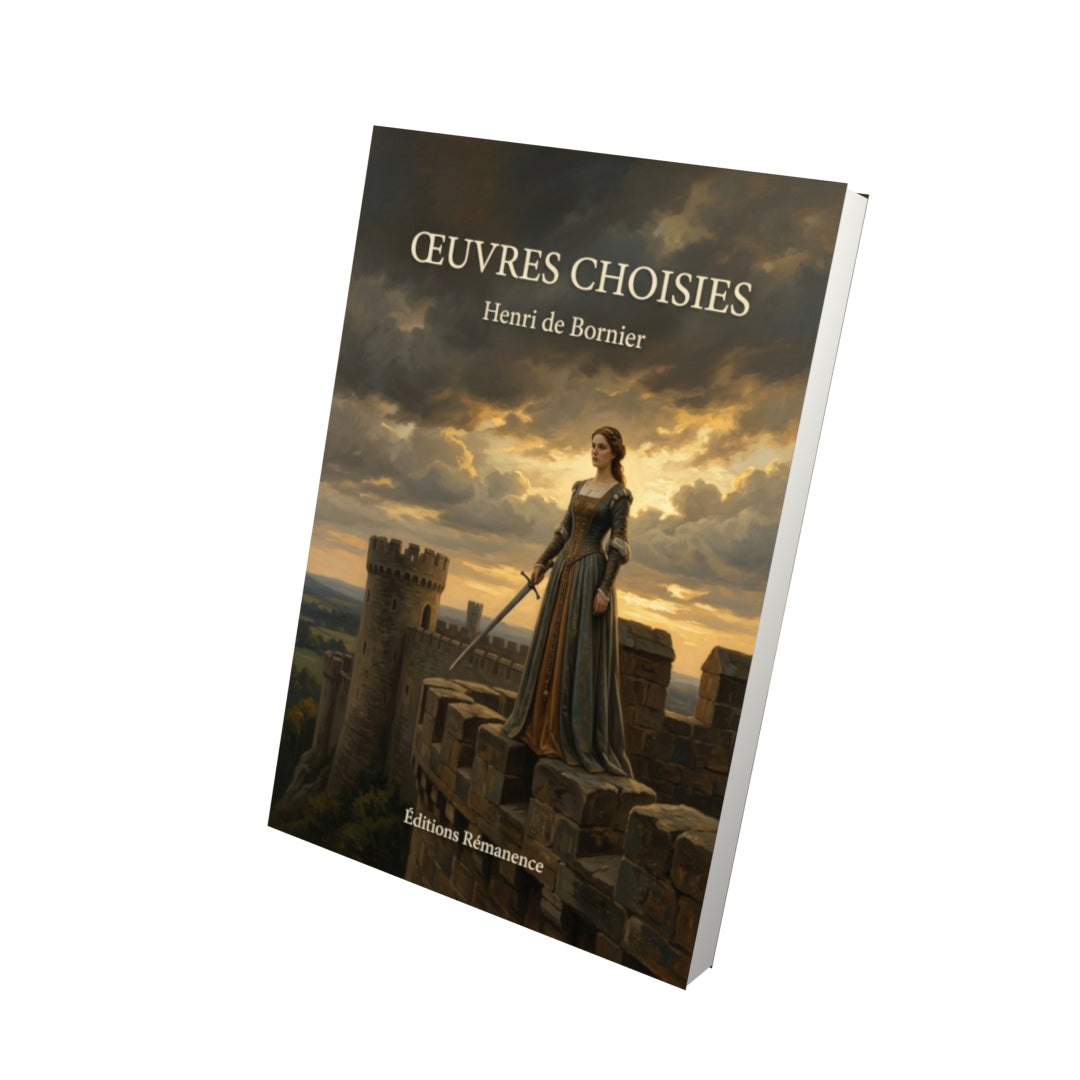 Livre Œuvres choisies par Henri de Bornier - Vue 3D - Editions Remanence