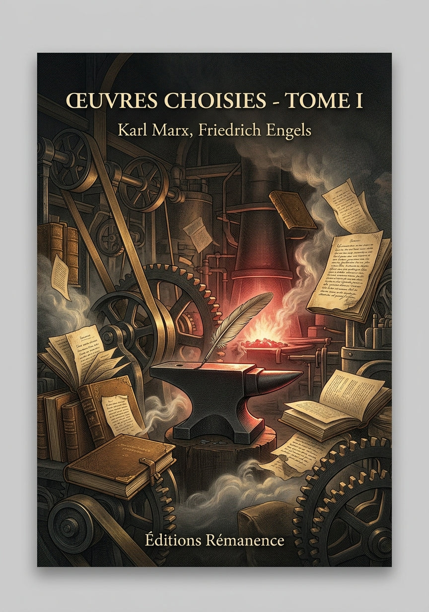 Livre Œuvres choisies - Tome I par Karl Marx, Friedrich Engels - Couverture - Editions Remanence