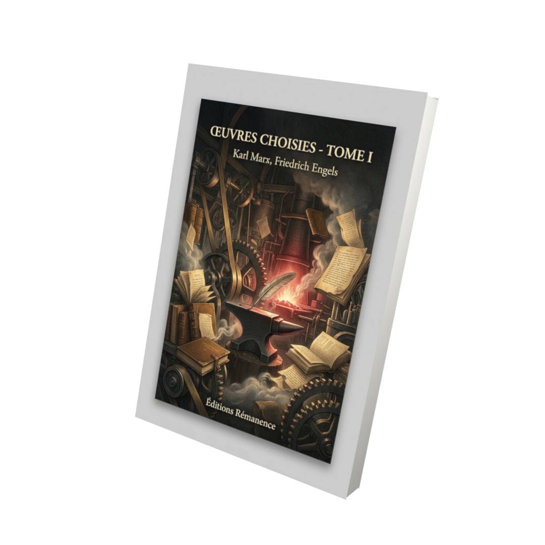 Livre Œuvres choisies - Tome I par Karl Marx, Friedrich Engels - Vue 3D - Editions Remanence