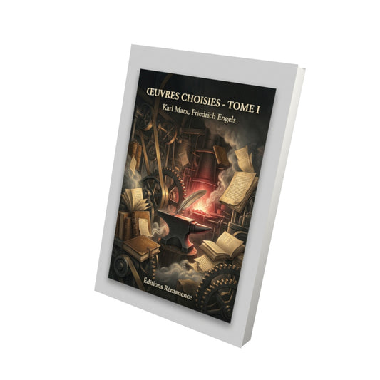 Livre Œuvres choisies - Tome I par Karl Marx, Friedrich Engels - Vue 3D - Editions Remanence