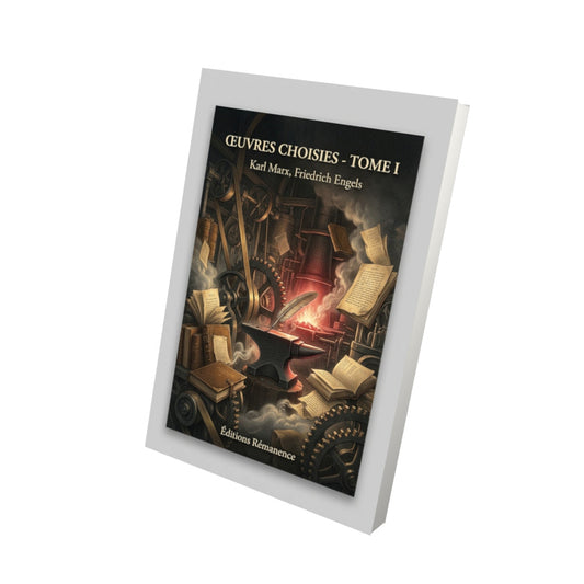 Livre Œuvres choisies - Tome I - Karl Marx, Friedrich Engels - Editions Remanence