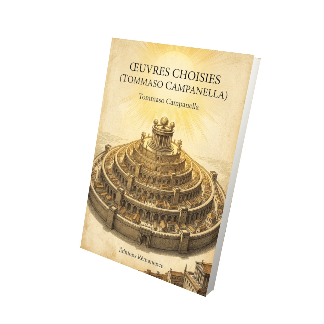 Livre Œuvres choisies (Tommaso Campanella) par Tommaso Campanella - Vue 3D - Editions Remanence