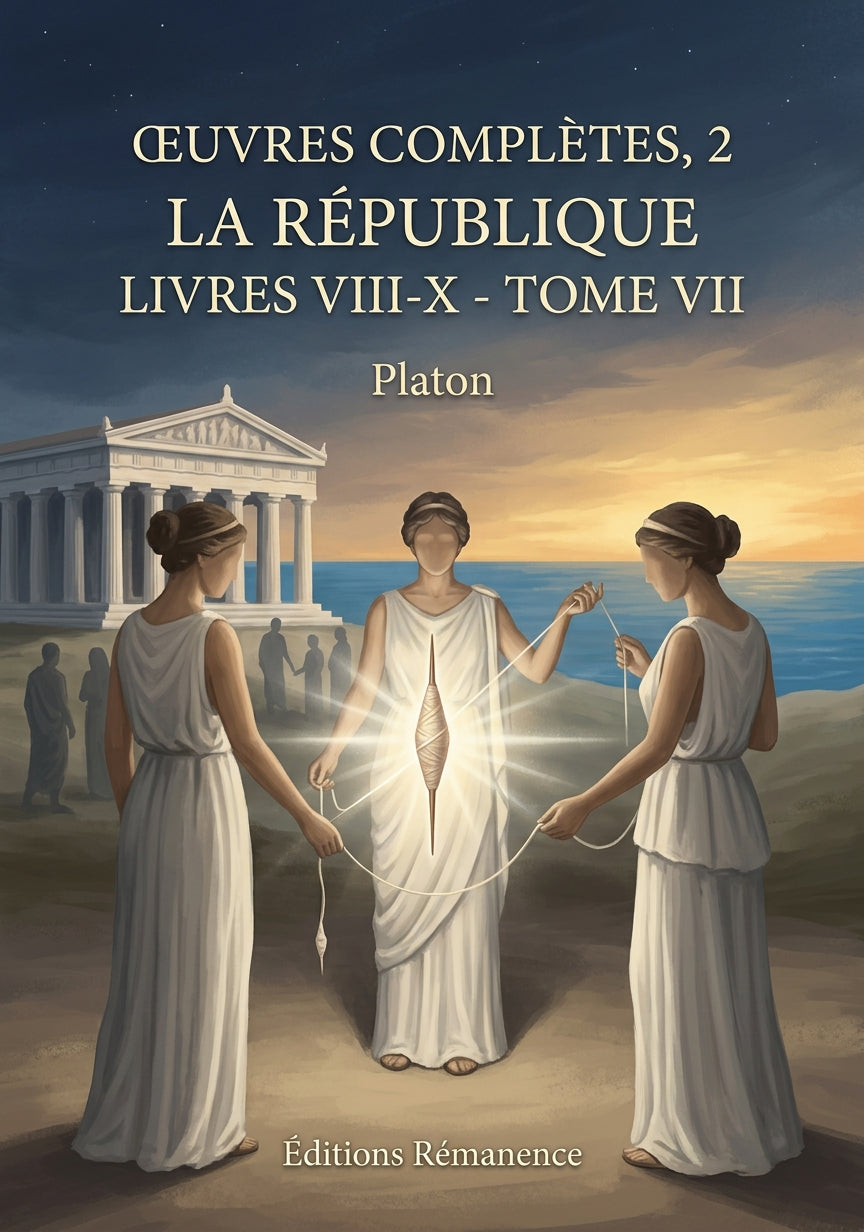 Livre Œuvres complètes, 2, La République, livres VIII-X - Tome VII par Platon - Couverture - Editions Remanence