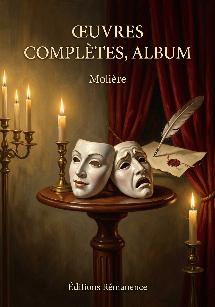 Livre Œuvres complètes, album par Molière - Couverture - Editions Remanence