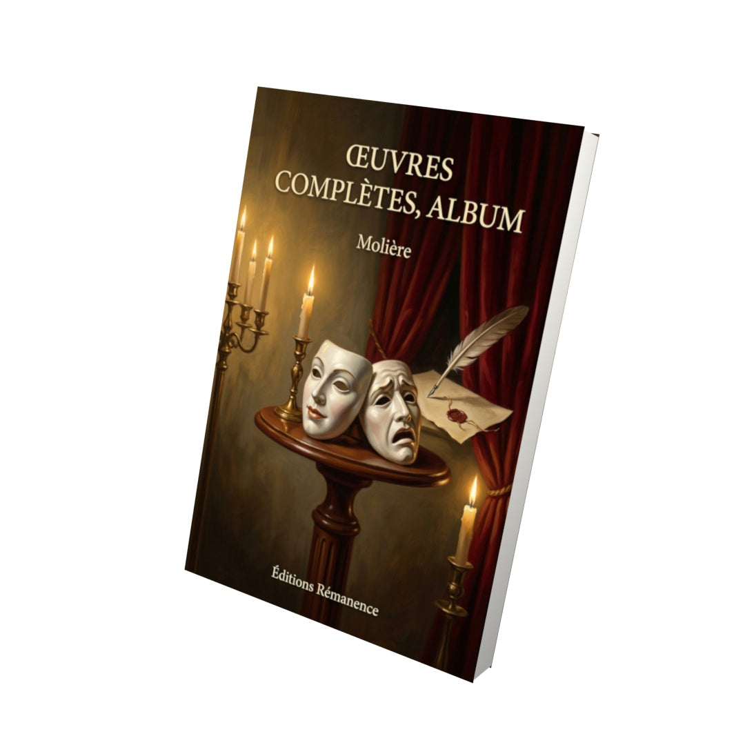 Livre Œuvres complètes, album par Molière - Vue 3D - Editions Remanence