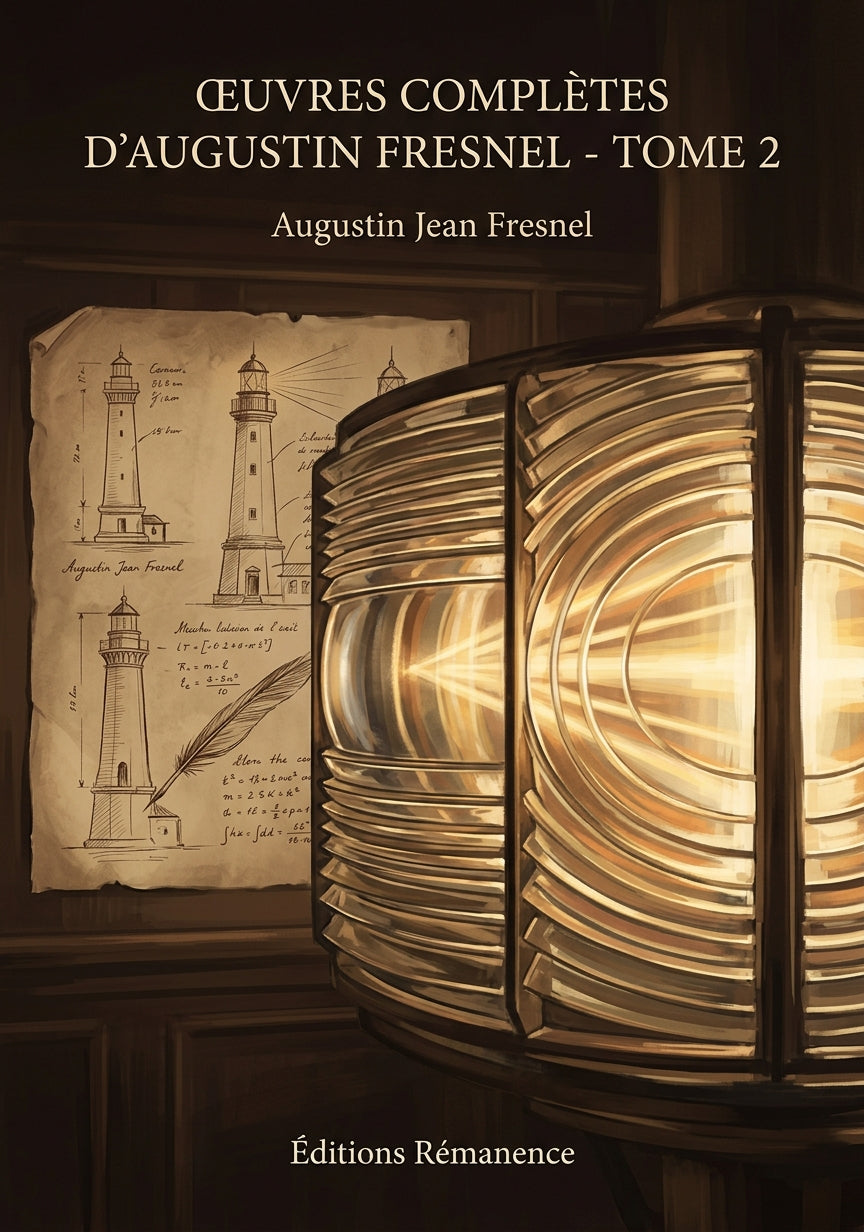 Livre Œuvres complètes d'Augustin Fresnel - Tome 2 par Augustin Jean Fresnel - Couverture - Editions Remanence