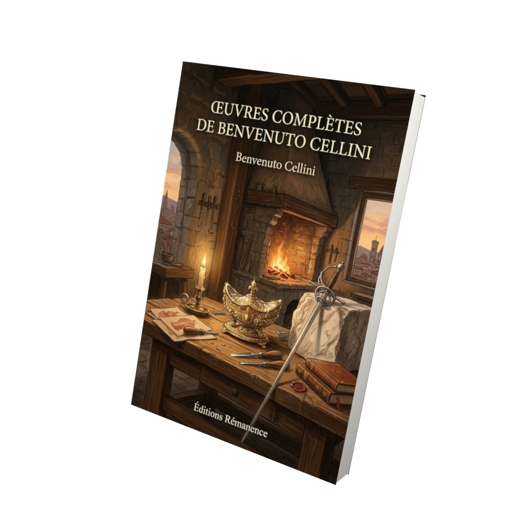 Livre Œuvres complètes de Benvenuto Cellini par Benvenuto Cellini - Vue 3D - Editions Remanence
