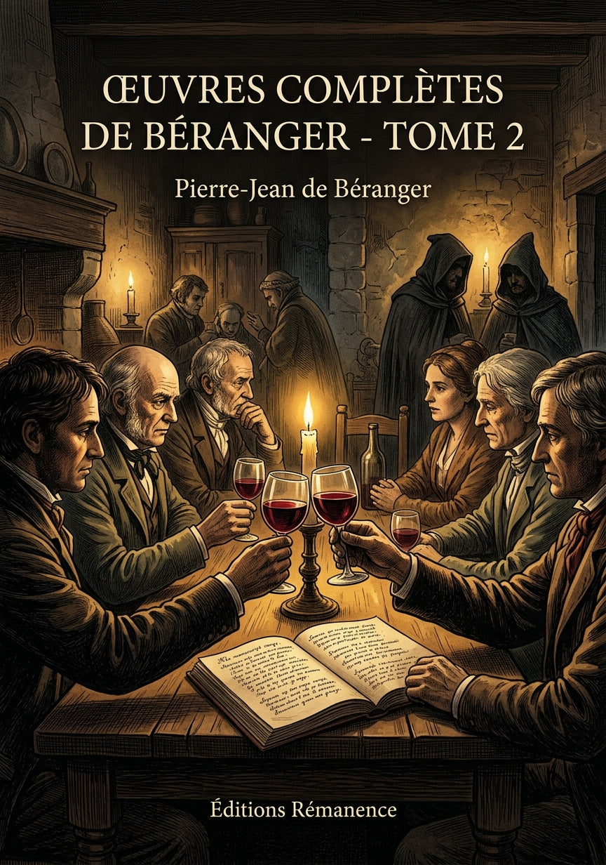 Livre Œuvres complètes de Béranger - Tome 2 par Pierre-Jean de Béranger - Couverture - Editions Remanence