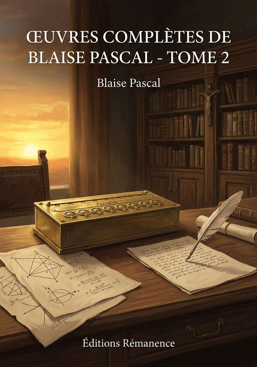 Livre Œuvres complètes de Blaise Pascal - Tome 2 par Blaise Pascal - Couverture - Editions Remanence