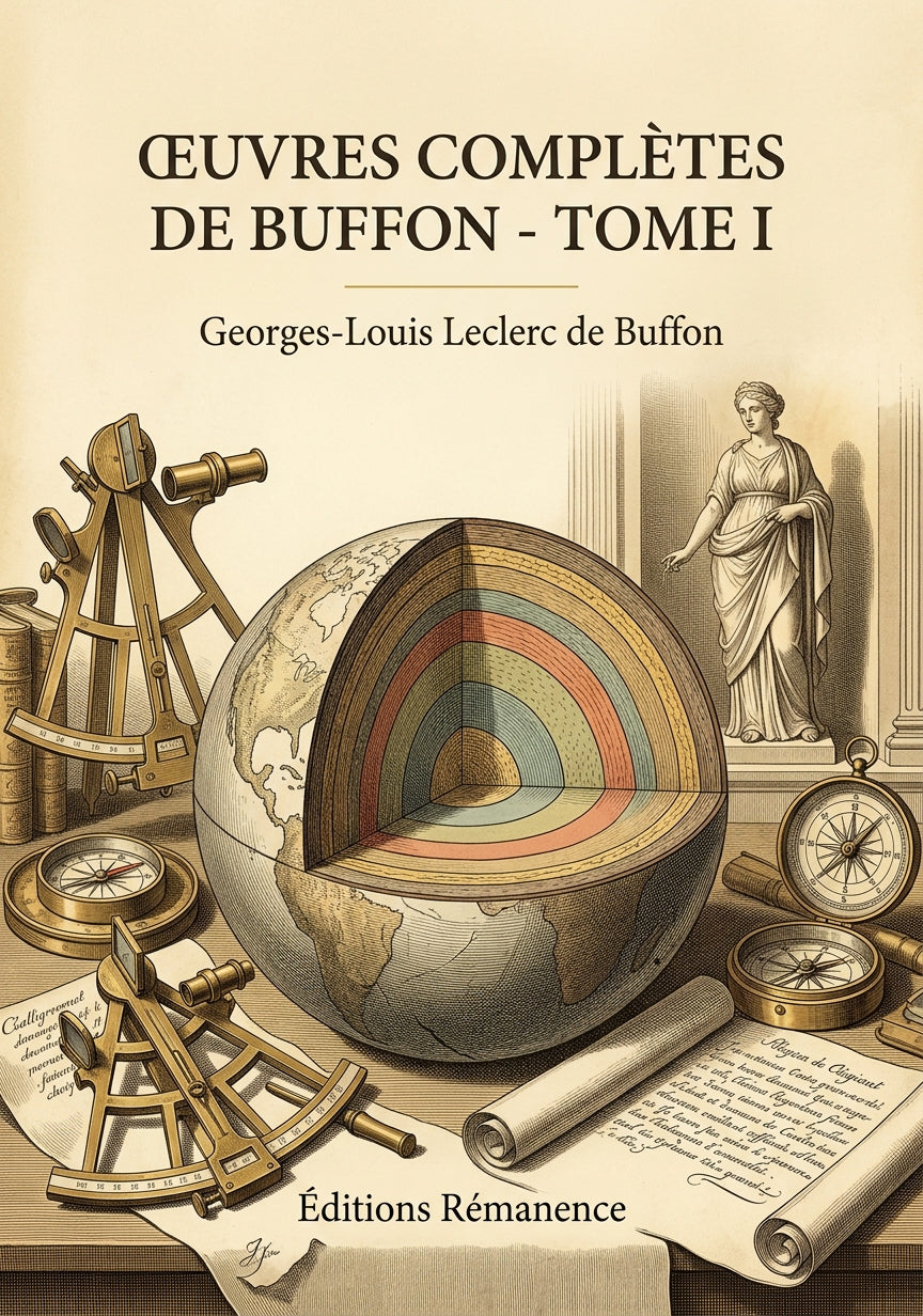 Livre Œuvres complètes de Buffon - Tome I par Georges-Louis Leclerc de Buffon - Couverture - Editions Remanence
