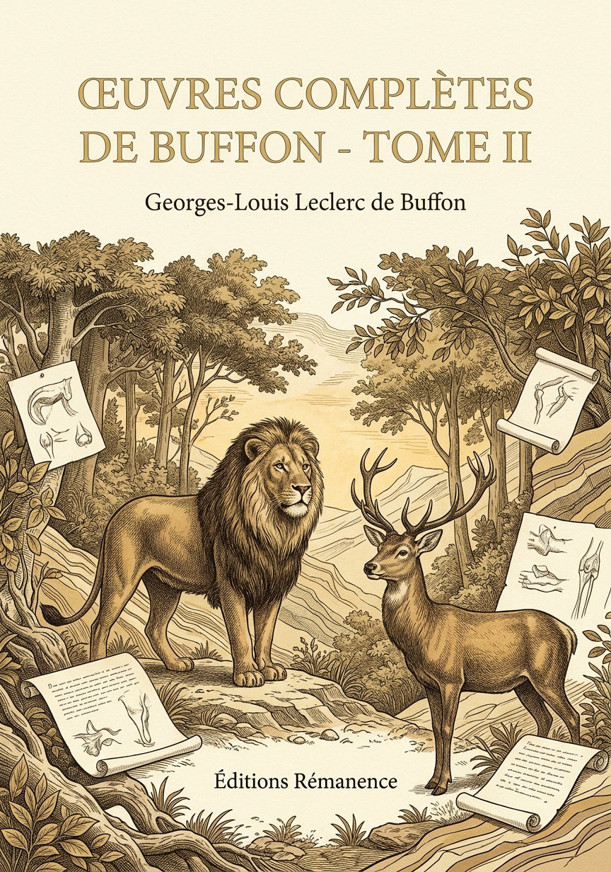 Livre Œuvres complètes de Buffon - Tome II par Georges-Louis Leclerc de Buffon - Couverture - Editions Remanence