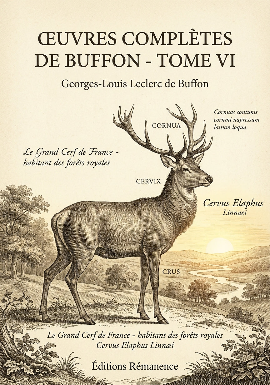 Livre Œuvres complètes de Buffon - Tome VI par Georges-Louis Leclerc de Buffon - Couverture - Editions Remanence